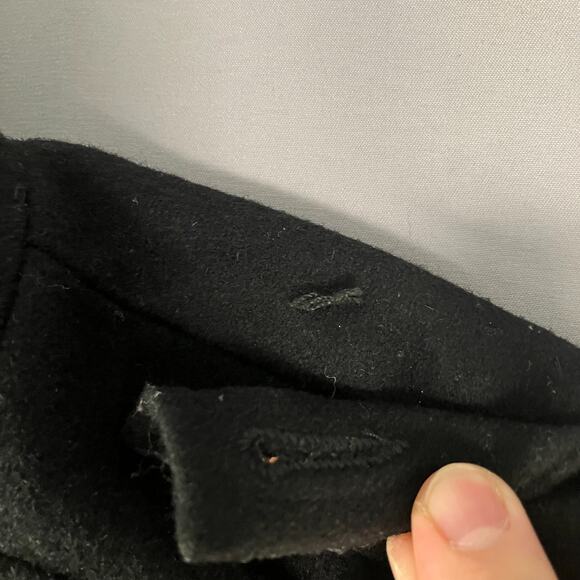 Steve Madden Women’s Black Military Coat Medium Wool Blend Long Jacket - Picture 6 of 15